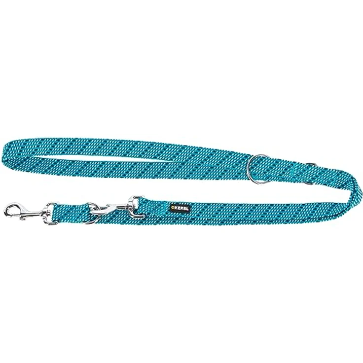 Kerbl Pet Führleine Colorado, Ocean, besonders stabil mit verchromten Beschlägen, 25 mm / 200 cm – Bild 1