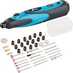 AGT Graviergerät: Akku-Multifunktionswerkzeug, Li-Ion, USB, variable Drehzahl, 40 Teile (Mini Schleifer, Feinbohrschleifer, Multifunktionsgerät)