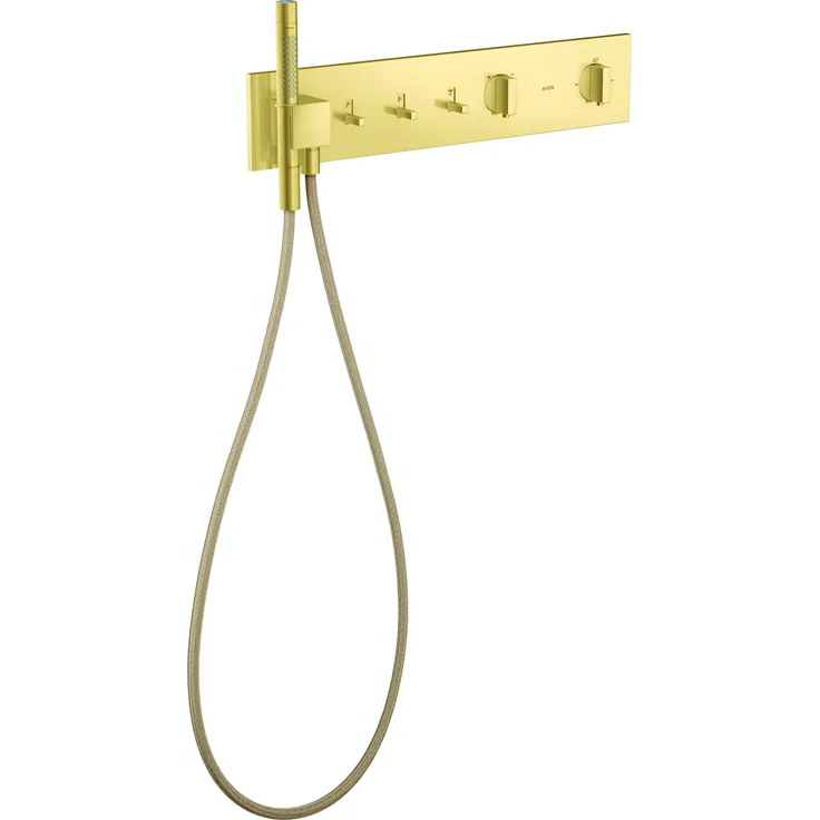 Hansgrohe AXOR ShowerComposition Thermostatmodul Select, Unterputz für 3 Verbraucher, 540 x 110 mm, Temperaturregelung und Sicherheitsverriegelung