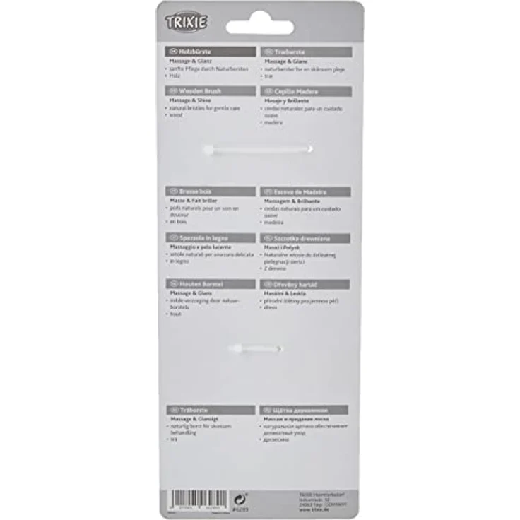 Trixie Kleintier Holz natürliche Borsten, 18 x 5 cm, 1 Stück, Sortiert – Bild 4
