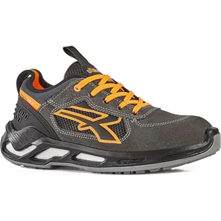 Sicherheitsschuh Ryder Gr.45 grau/orange S1P SRC ESD EN20345 Leder U.POWER – Bild 3