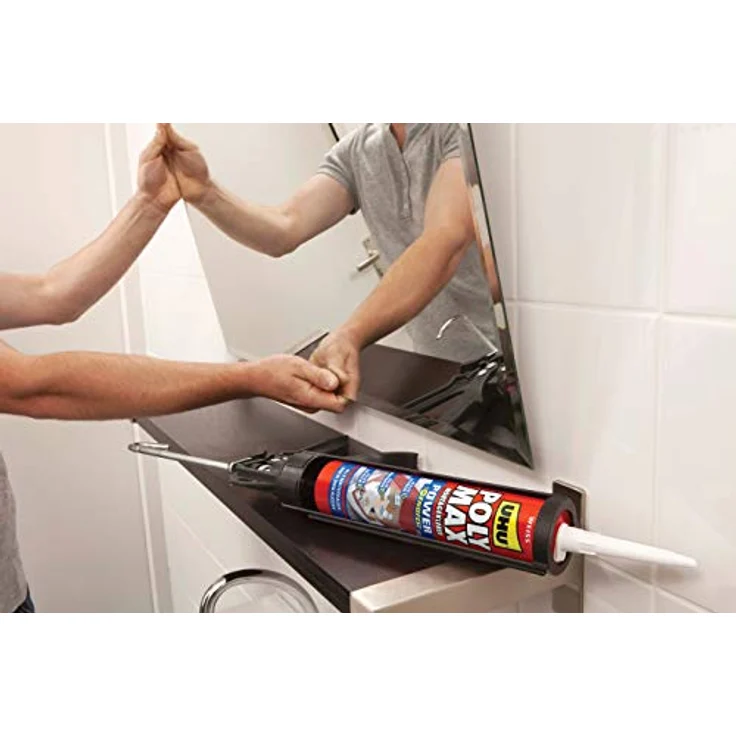 UHU Poly Max Express Kartusche, Universeller Montageklebstoff und Dichtmittel mit hoher Endfestigkeit, schwarz, 425 g - Preisvergleich – Bild 2