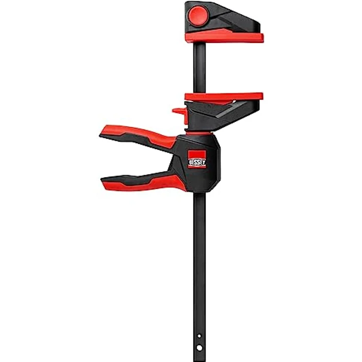 BESSEY Einhandzwinge mit drehbarem Griff EZ360-60, Spannweite 600 mm Ausladung 80 mm, einfaches Überkopfarbeiten, Innovativer 360° Dreh-Mechanismus, Gewicht 1,06 Kg – Bild 1
