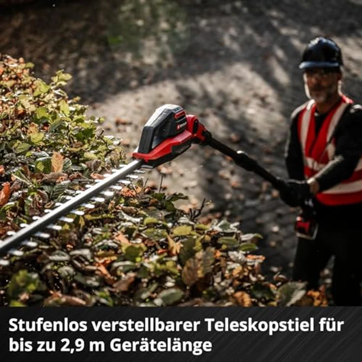 Einhell Professional GP-HH 18/50 Li T BL-Solo, Akku-Heckenschere 18V mit 550mm Schnittlänge und verstellbarem Teleskopstiel – Bild 7