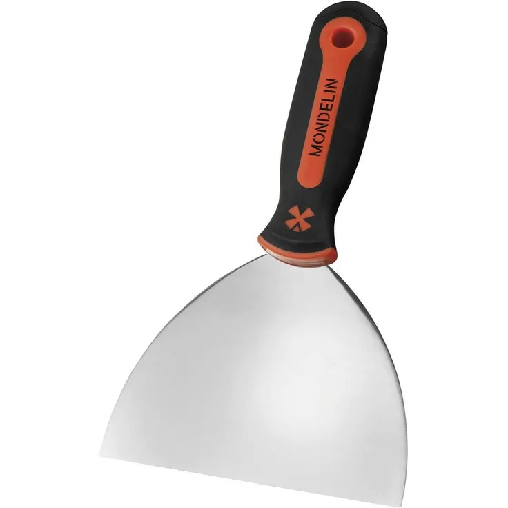 Mondelin 221760 Malerspachtel, Trockenbauspatel Bimat mit 152mm Edelstahlklinge und ergonomischem Soft-Touch-Griff