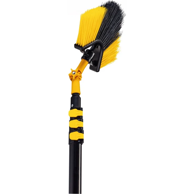 Neustanlo Teleskopstiel Teleskopstange 4 Meter mit Eckbesen - intuitives Schnellspannsystem, ideal zur Pflege von Haus und Garten – Bild 1