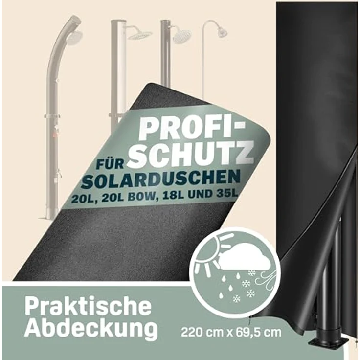 monzana Solardusche Gartendusche Außendusche Camping 20L Pooldusche Regendusche Outdoor – Bild 9