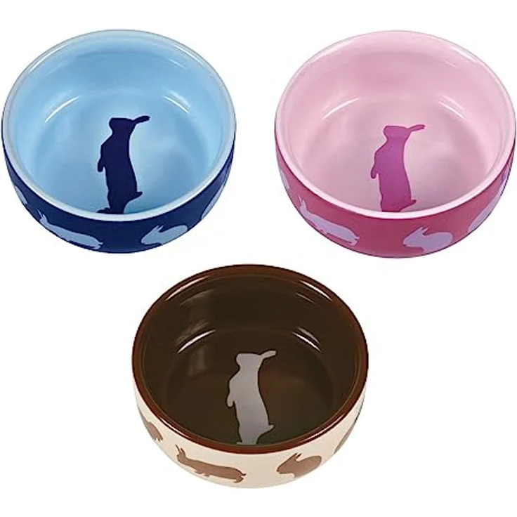 TRIXIE TX-60733 Ceramic Bowl for Rabbit 250 ml 11 cm, [April 21, 2023, Mehrfarbig