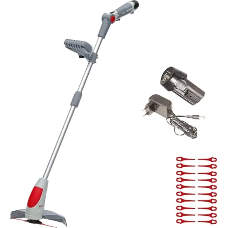 ikra GmbH Akku-Rasentrimmer IART 1224, 24 cm Arbeitsbreite, 12 Volt-Akku, kompakt & leicht mit 1,5 kg Gewicht