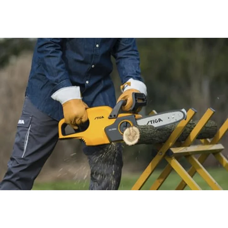 STIGA GARDEN Akku-Kettensäge CS 100e, 25,00 cm Schwertlänge, 14,5 m/s, inkl. 4 Ah Akku und Ladegerät – Bild 10