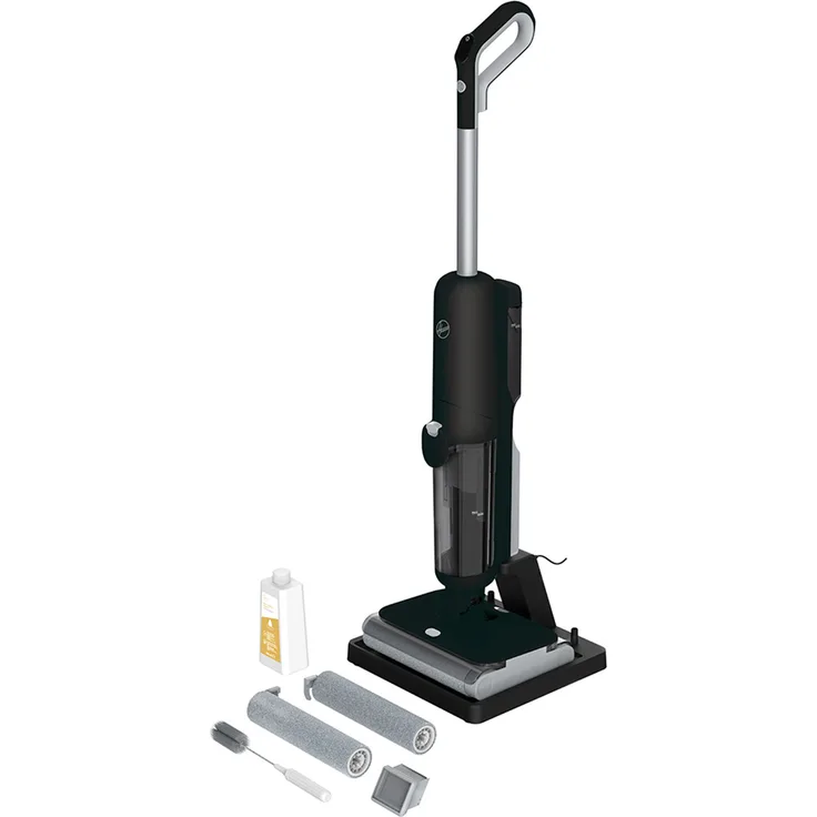 Hoover HW503 011 Nass-Trockensauger mit 4000mAh Akku, LED-Display und selbstreinigender Bodendüse, Schwarz