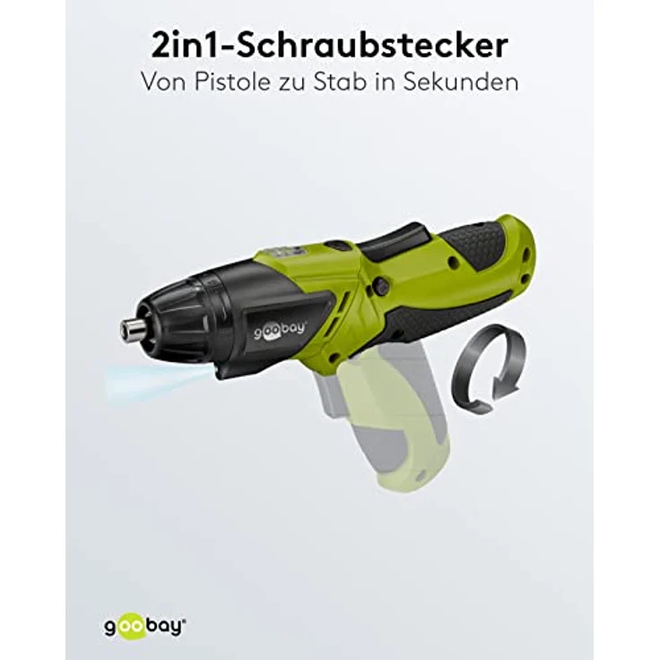 Fixpoint 71880 Akkuschrauber kompakter Knickschrauber mit Li-Ion Akku inklusive Bitsatz und Ladegerät, 6 W, 5 V – Bild 6