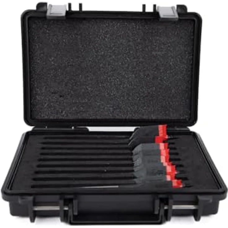 C.K Tools Vorteck Flachfräsbohrer Set 9-teilig, selbstziehende Gewindespitze, 1/4 Zoll Hex Quick Lock, Carbonstahl, Koffer inklusive, CK T2953 – Bild 2