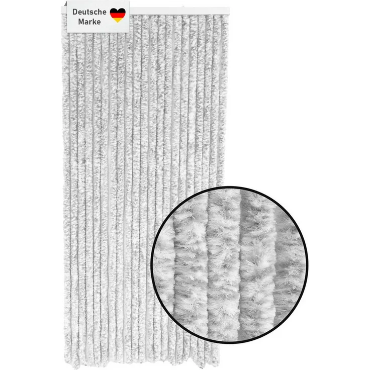 Lemodo Insektenschutz-Vorhang Flauschvorhang 90x200cm, effektiver Fliegenschutz für Wohnwagen, hitzebeständig, maschinenwaschbar, komplett vormontiert