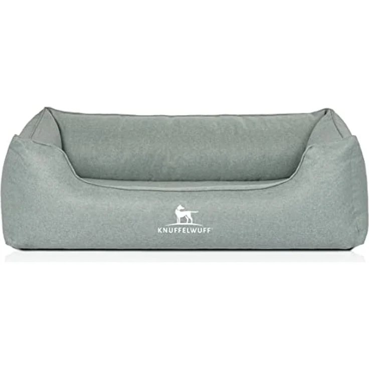 Knuffelwuff Orthopädisches Hundebett Luisa Hundekorb Hundesofa Hundekissen Hundekörbchen waschbar Petrol Grün M-L 85 x 63cm – Bild 2