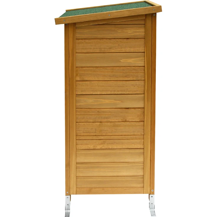 MCombo Gartenschrank Geräteschuppen Werkzeugschrank 0690, Outdoor-Schrank Gartenbox, aus Holz, Natur, 47 X 63 X 96 cm – Bild 2