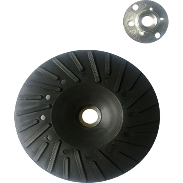 Schleifteller Stützteller 125mm f. Fibersscheiben M14 Flex Winkelschleifer 5 St