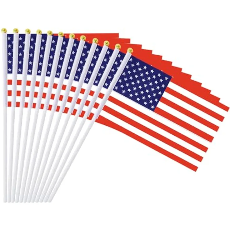 Mflagperft USA-Flaggen amerikanische Flaggen Dekorationen USA Hand Held Flag