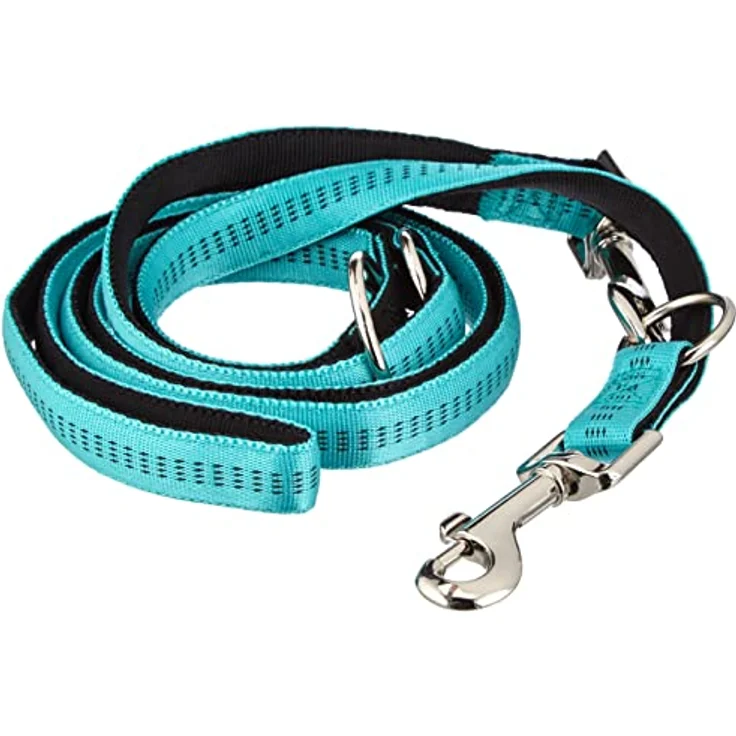 Nobby Führleine Soft Grip, türkis, M-L, L: 200 cm, B: 20 mm – Bild 1
