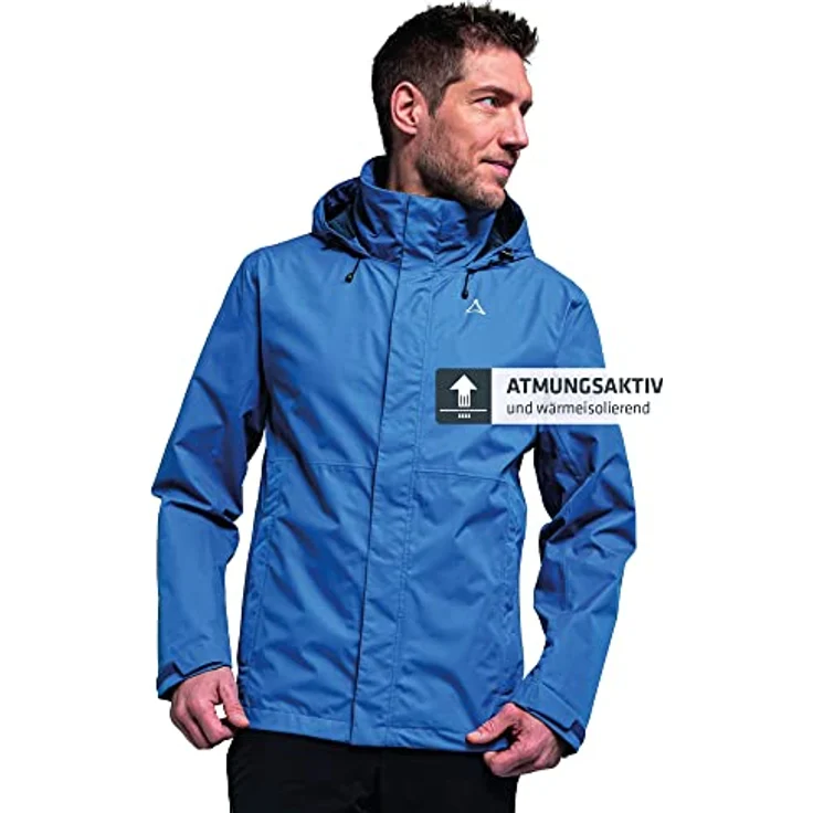 Schöffel Anorak Jacket Gmund M, wasser- und winddicht, atmungsaktiv, 10.000mm Wassersäule, blau – Bild 3