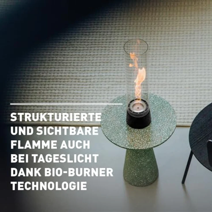 höfats Spin air 1200, Bioethanol-Tischfeuer in Schwarz mit langer Brenndauer und innovativer Bio-Burner-Technologie – Bild 5