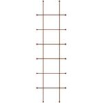 ELEO Rankgitter Tarent klein rostoptik - eckig 170x50 cm Rankhilfe für Rosen, Kletterpflanzen Schmiedeeisen rost Edelrost - Spalier aus Metall massiv stabil - mit Wandhalterung für Hauswand