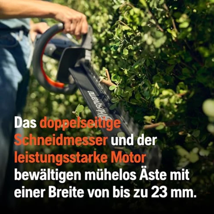 Husqvarna® Akku-Heckenschere "Aspire H50-P4A", 50 cm Schnittlänge, mit Akku und Ladegerät, ergonomischer Softgrip-Griff, automatische Abschaltung – Bild 4