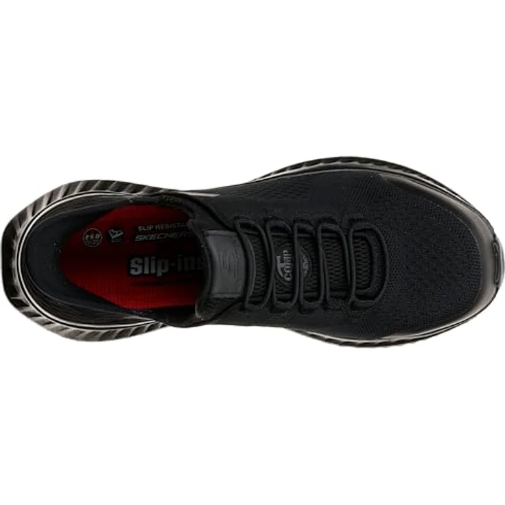 Skechers Tilido, WORK Sicherheitsschuhe S1 PL, SR, ESD, Hands Free Slip-Ins, Größe 40 – Bild 3