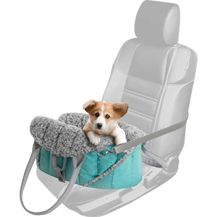 Hobbydog Sea Shell, Tiertransportbox und Hundetragetasche mit Autositz-Funktion, wind- und wasserabweisend, grau – Bild 5