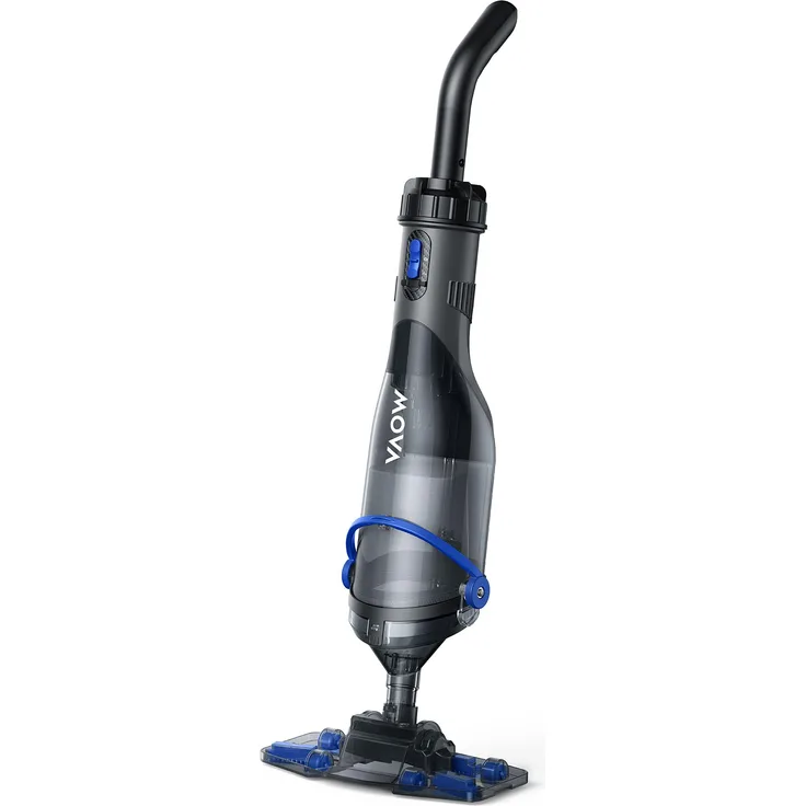 MOVA Handler V10, Kabelloser Poolsauger mit 4.200 L/h Saugleistung, 60 Min Laufzeit, transparentem Saugkopf, 1,8 m Teleskopgriff