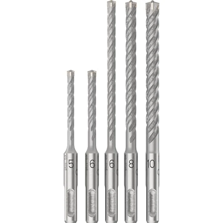 Bosch 2608833910 SDS Plus-5 X: Set 5 uds, 6, 8, 10 (5), Gr – Bild 2