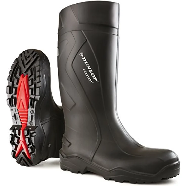 Dunlop Purofort+ C762041, Sicherheitsschuhe S5 in Schwarz, mit Stahl-Zehenschutzkappe und rutschfester Sohle – Bild 4