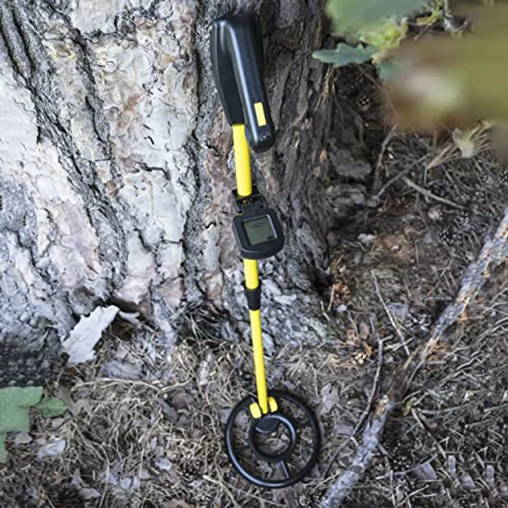 National Geographic Metalldetektor für Kinder mit 12 cm Suchtiefe, bis zu 15 cm wasserdichter Suchspule und LCD-Display, höhenverstellbar von 76 bis 88 cm, hochpräzises Metallsuchgerät für Anfänger – Bild 5