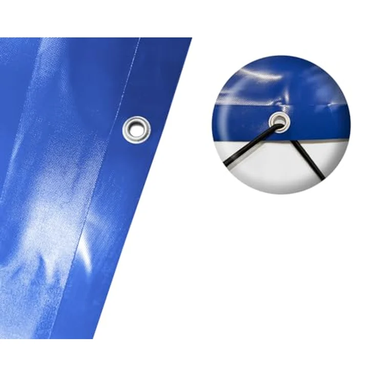 AirDeluxe Pool-Abdeckplane, Runde aufblasbare Poolabdeckung aus wetterfestem PVC, Profi-Qualität, reißfest und wasserfest – Bild 5