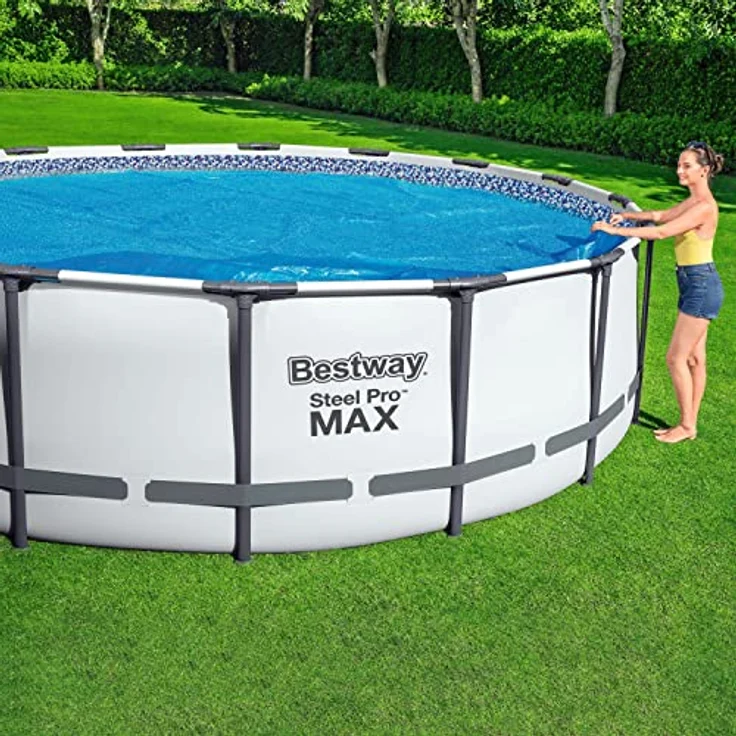Bestway Ø 356 cm Solarabdeckplane, für Frame Pool Ø 366 cm – Bild 4