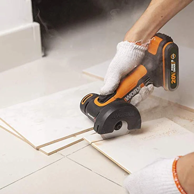 WORX WX801.9 Mini Akku-Winkelschleifer Chopper 20V - Kompakter Schleifer mit schmalem Körper, zum Schleifen und Schneiden, ideal für Metall, Fliesen, Kunststoff - Ohne Akku und Ladegerät 76 mm Akku – Bild 2