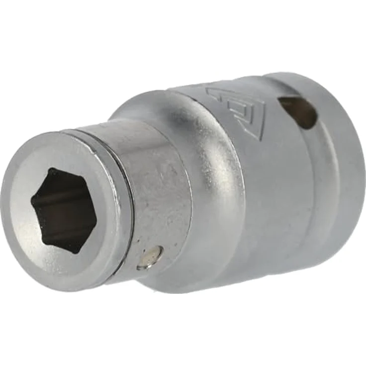 Brilliant Tools Bithalter BT022907, 1/2" Bit-Adapter für 8 mm (5/16"), matt verchromt, aus Chrom-Vanadium-Stahl – Bild 1
