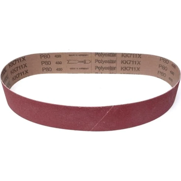 VSM KK711X Schleifband, Gewebe-Schleifband 40 x 577 mm, 10 Stück, Körnung P120, für Metall und Holz – Bild 2