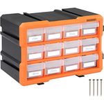 Monzana Kleinteilemagazin Sortimentskasten erweiterbar 24 Fächer Sortierbox für Kleinteile Aufbewahrungsbox Werkstatt