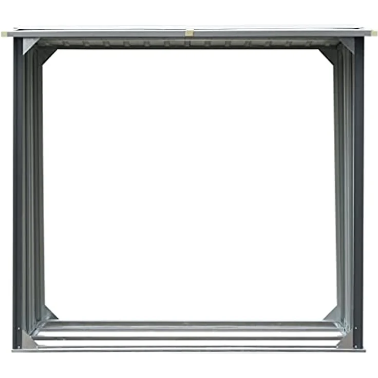 vidaXL Brennholzlager Stahl 172x91x154cm Kaminholzunterstand Brennholzregal – Bild 3