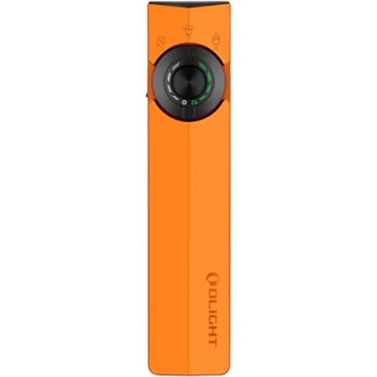 OLIGHT ArkPro, LED Taschenlampe aufladbar mit 1500 Lumen, 205m Leuchtweite, UV- und Grünlicht, IPX7 wasserdicht, orange – Bild 1