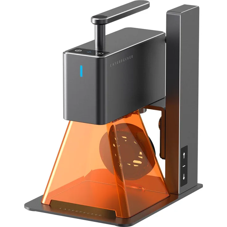 LaserPecker LaserPecker2, portabler Gravierer mit 5W NICHIA Diode Laser, App-Steuerung für Android & iOS, Gravurgröße 100x100mm, schnelles Gravieren von verschiedenen Materialien