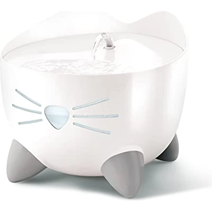 Catit Pixi Trinkbrunnen für Katzen, 2,5L, weiß, 1 Stück (1er Pack) – Bild 1