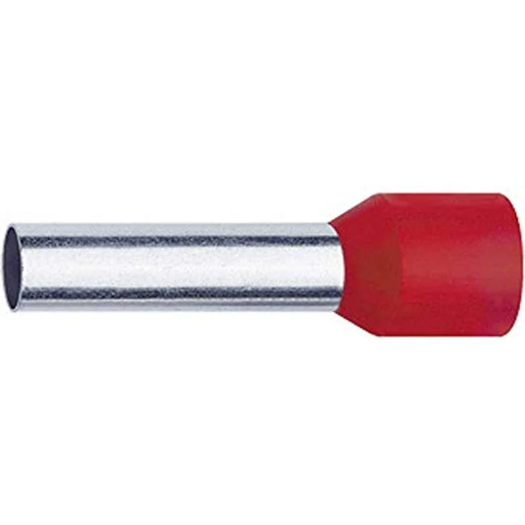 Klauke 47618 Aderendhülse 1 x 10mm² x 18mm Teilisoliert Rot 100St. – Bild 2