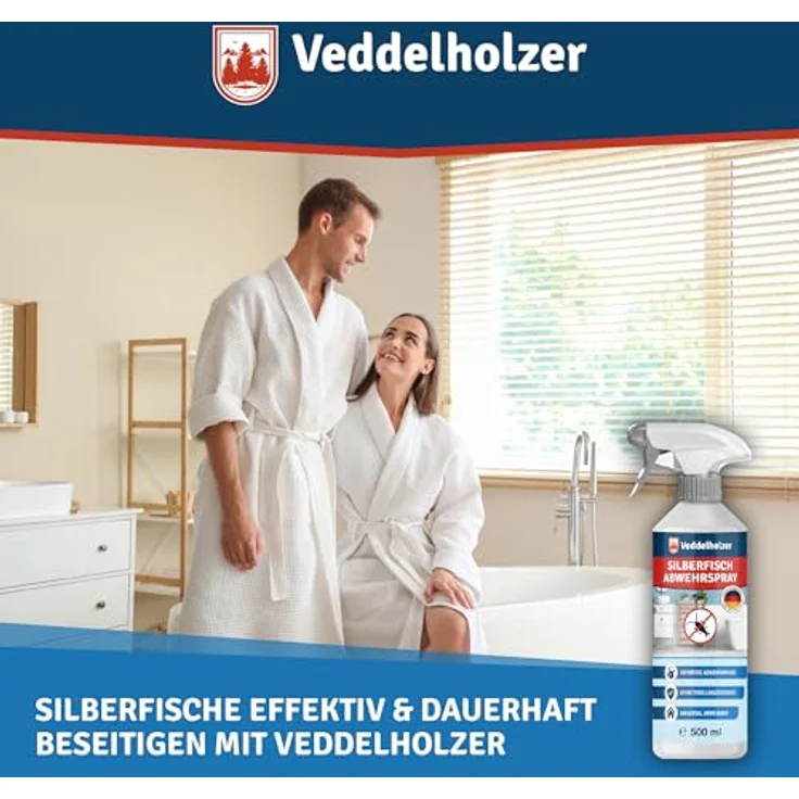 Veddelholzer Insektenspray 500 ml, Papier- & Silberfisch Abwehrspray mit laborgeprüfter Wirksamkeit, sofort und Langzeitschutz – Bild 7