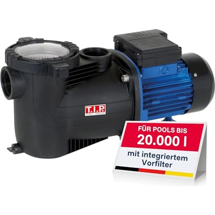 T.I.P. SPP 300 F Poolpumpe 8000 l-h 8.5m Gartenpumpe – Bild 2