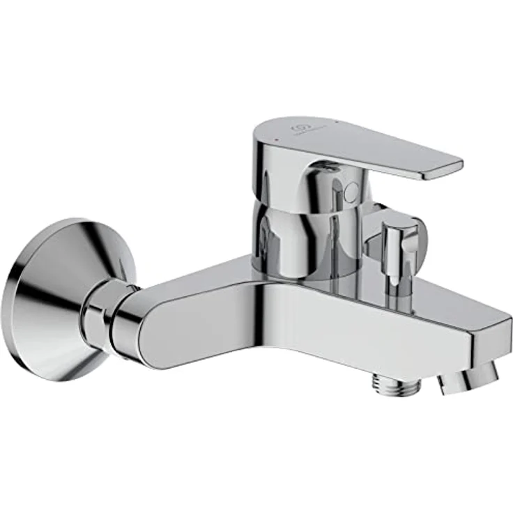 Ideal Standard Cerafine D, Badearmatur Aufputz Chrom mit firmaFlow Kartusche und Heißwassertemperaturbegrenzer – Bild 1