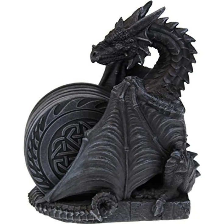 Drachenfürst Untersetzer Set 21 cm Drache Dragon Figur – Bild 3