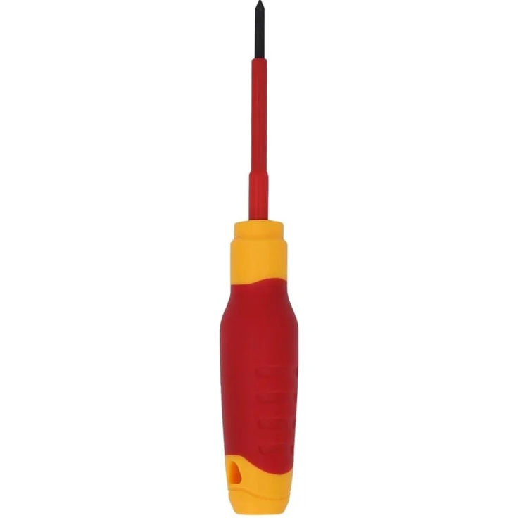 KSTOOLS VDE PH-Schraubendreher PH0, 2-Komponentengriff, brüniert, Spezialstahl, 140 mm Gesamtlänge, isoliert nach IEC 60900