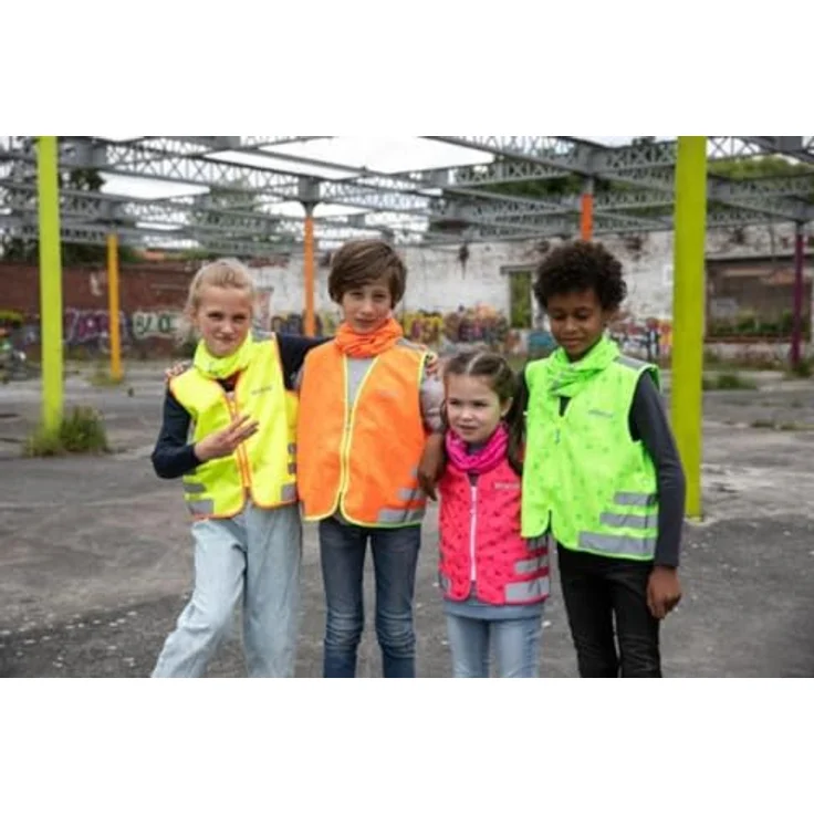 WOWOW Uni Nutty Jacke Unisex Sicherheitsweste, gelb, geprüft nach EN 1150 mit Reflektionsbändern, Größe XS – Bild 3
